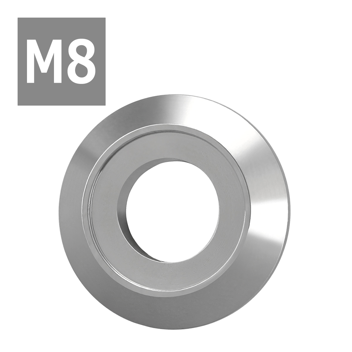 フジツボ型 M8 外径19mm ステンレス デザインワッシャー ボルト座面枠付 シルバーカラー TF0016 | ブランド登録なし | 03