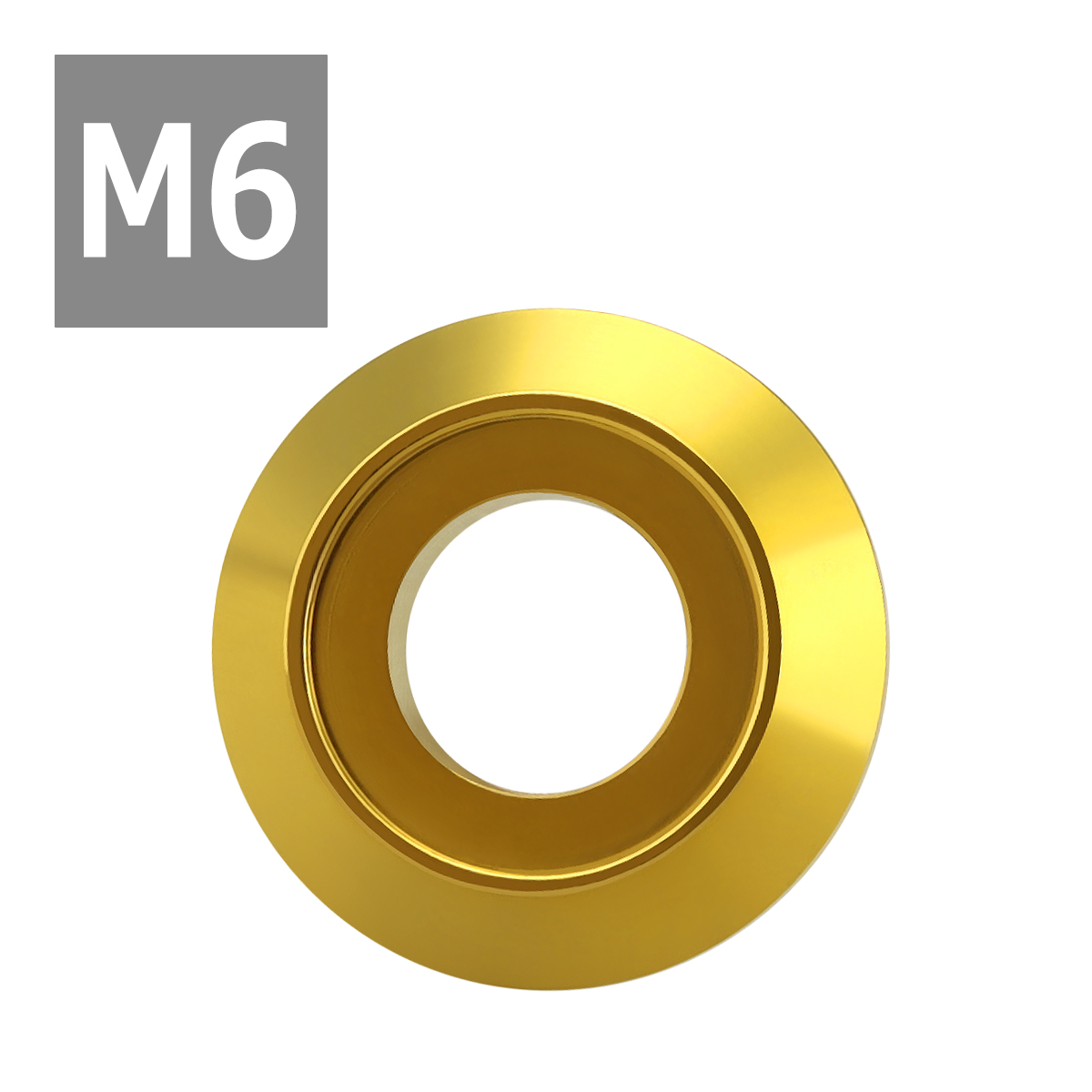 フジツボ型 M6 外径16mm ステンレス デザインワッシャー ボルト座面枠付 ゴールドカラー TF0017 | ブランド登録なし | 03