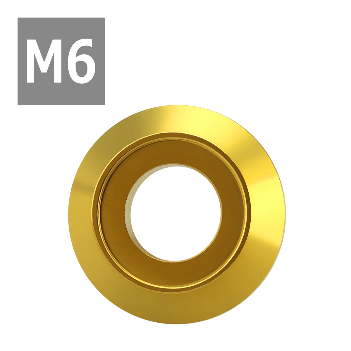 フジツボ型 M6 外径16mm ステンレス デザインワッシャー ボルト座面枠付 ゴールドカラー TF0019 | ブランド登録なし | 03