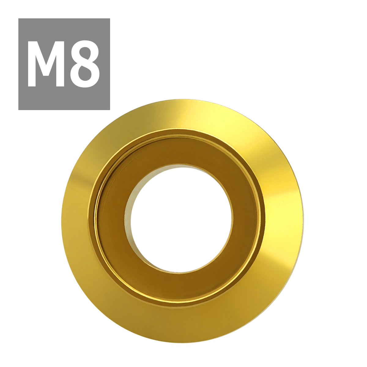 フジツボ型 M8 外径19mm ステンレス デザインワッシャー ボルト座面枠付 ゴールドカラー TF0020 | ブランド登録なし | 03
