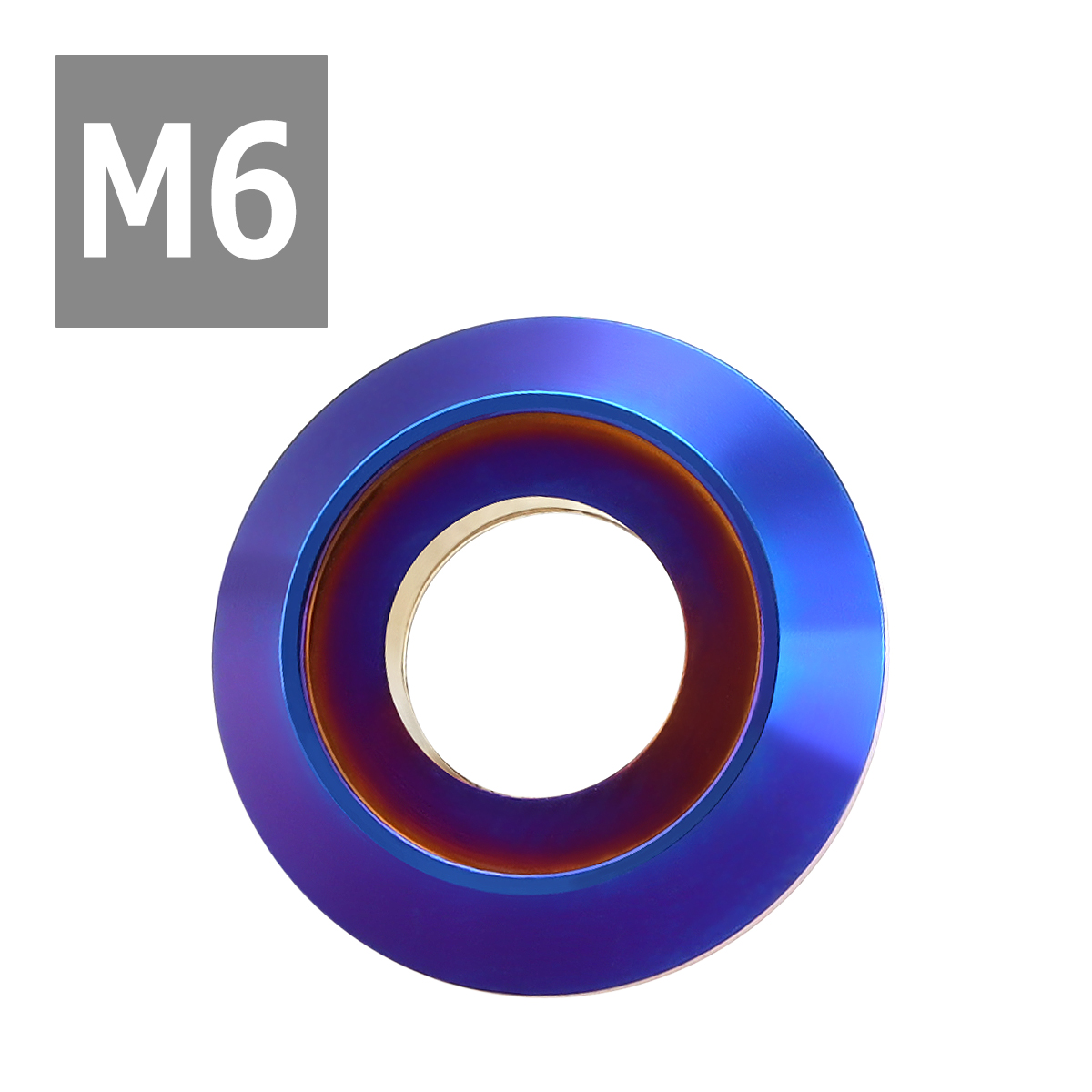 フジツボ型 M6 外径16mm ステンレス デザインワッシャー ボルト座面枠付 焼きチタンカラー TF0021 | ブランド登録なし | 03