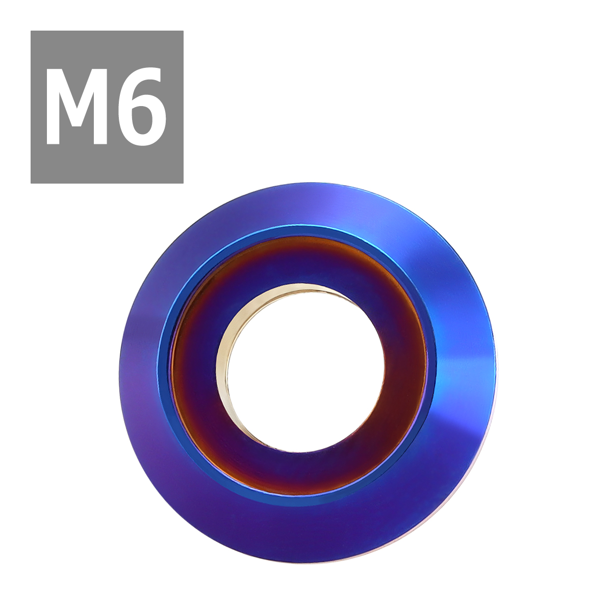 フジツボ型 M6 外径16mm ステンレス デザインワッシャー ボルト座面枠付 焼きチタンカラー TF0023 | ブランド登録なし | 03