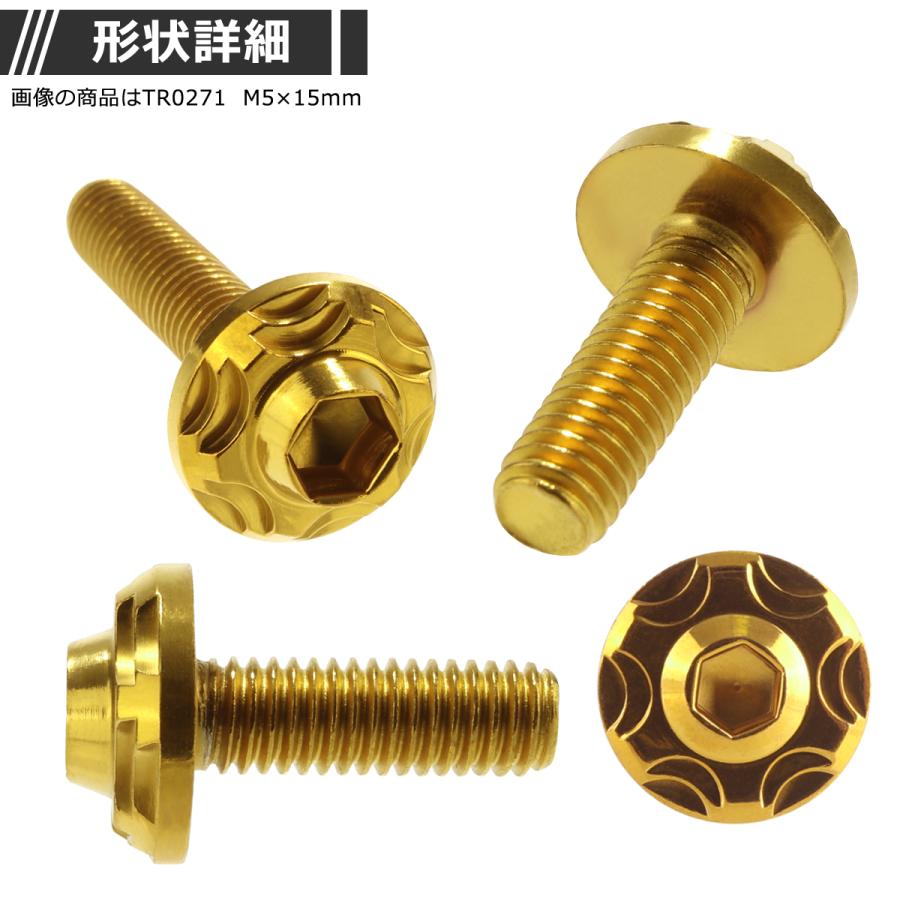 ボタンボルト M4×15mm P0.7 スノーヘッド ステンレス ゴールドカラー 1個 TR0268 | ブランド登録なし | 02
