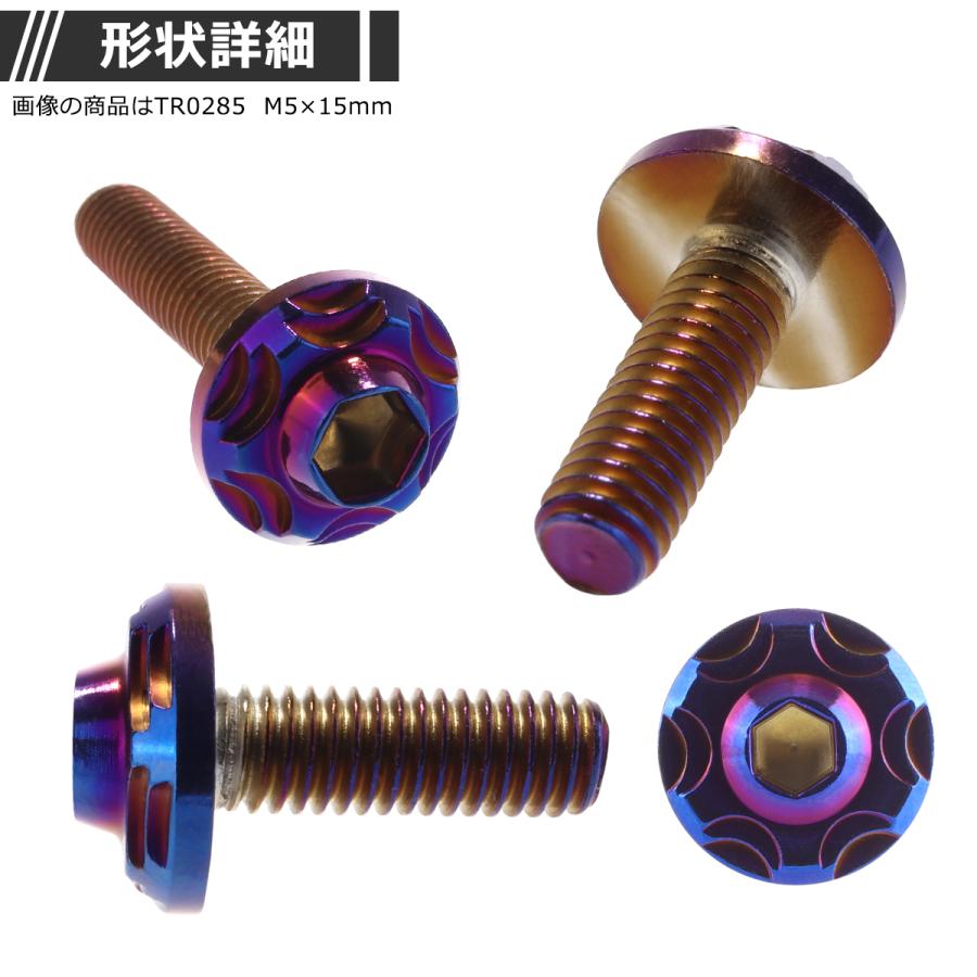 ボタンボルト M4×12mm P0.7 スノーヘッド ステンレス 焼きチタンカラー 1個 TR0281 | ブランド登録なし | 02