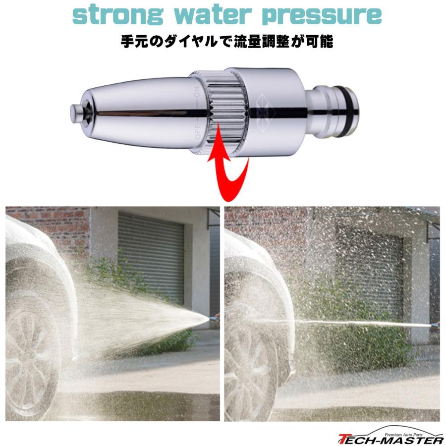 SUS304 ステンレス製 散水ノズルセット 10mホース付 コンパクト設計 YZ008 | ブランド登録なし | 02