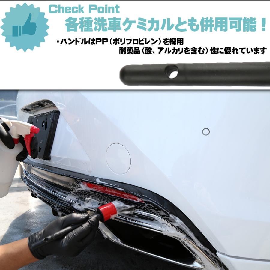 洗車ブラシ ディテールブラシ 5本セット グリル モール エンブレム等の細かい部分に 内装掃除にも YZ010 | ブランド登録なし | 02