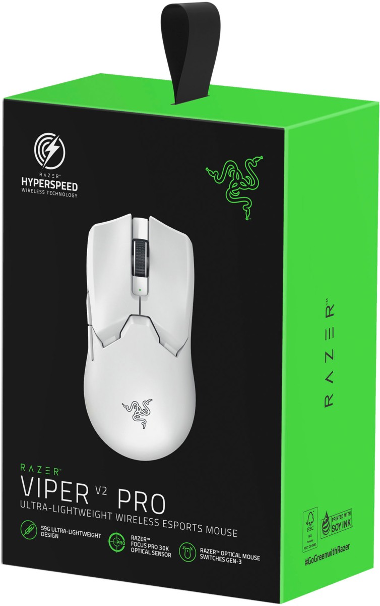 Razer Viper V2 Pro White 超軽量ゲーミングマウス 高精度 高速無線 
