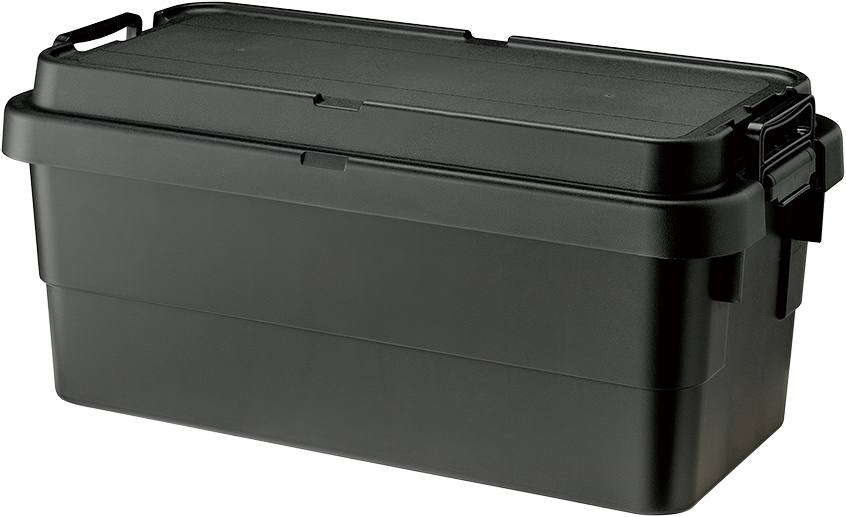 トランクカーゴ 70L 深型 積み重ね 黒 カーキ グレー アウトドア 収納 | 東谷 | 01