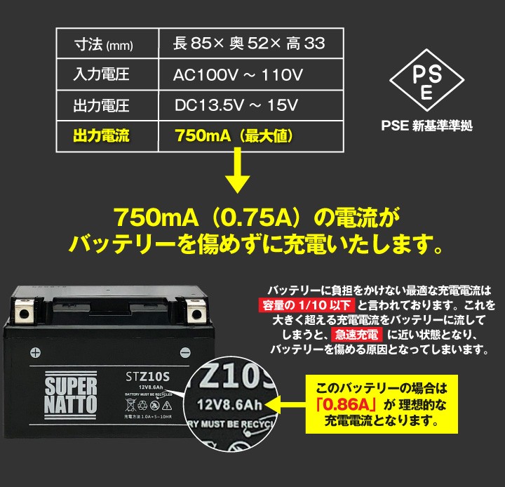 バッテリーを傷めずに充電