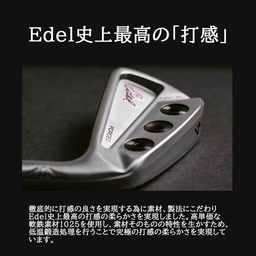 【新製品】【公式】ゴルフ アイアン イーデル EDEL SMS PRO Forged Iron 3番 4番 5番 6番 7番 8番 9番 PW  ウエイト配置 調整可能 選べる番手