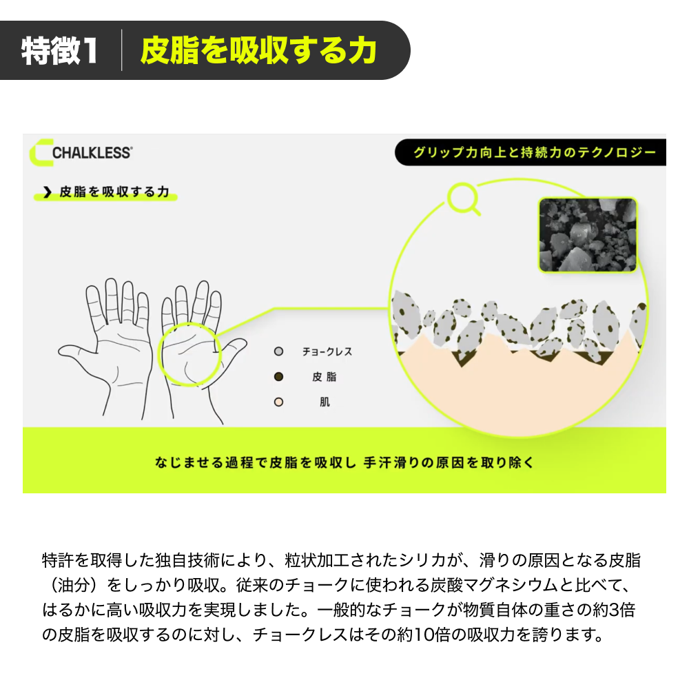 チョークレス【正規品】【公式】 CHALKLESS 詰め替え用パック 75g 滑り止め グリップ 手汗対策 長時間効果 ゴルフ テニス 野球 バスケットボール バドミントン |  | 10