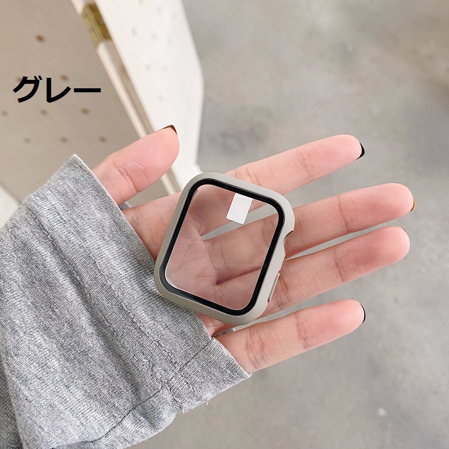 在庫処分 訳アリ アップルウォッチ カバー ケース Apple watch 38mm 42mm 45mm 41mm 44mm 40mm ガラス  series 9 8 7 6 5 4 SE 3 2 1