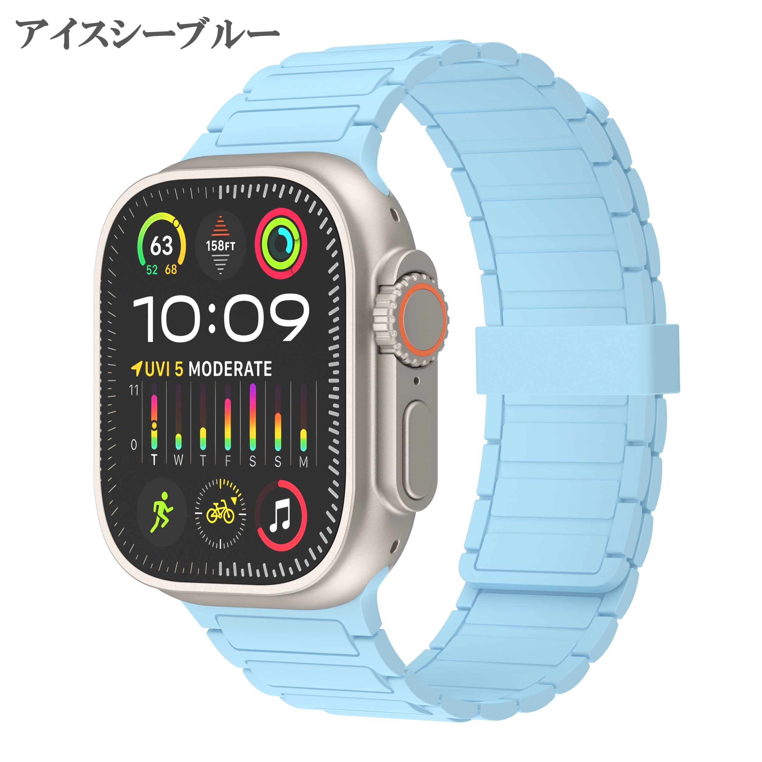 アップルウォッチ バンド apple watch 44mm ベルト シリコン マグネット 45mm 40mm 41mm 49mm ビジネス カジュアル｜tedola｜13