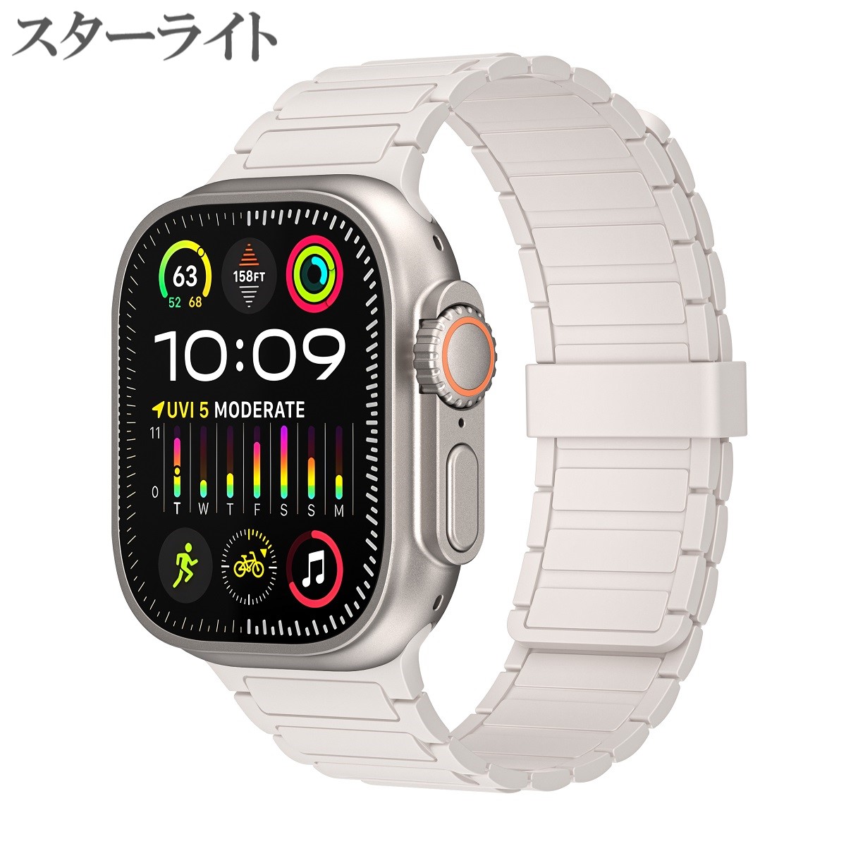 アップルウォッチ バンド apple watch 44mm ベルト シリコン マグネット 45mm 40mm 41mm 49mm ビジネス カジュアル｜tedola｜03