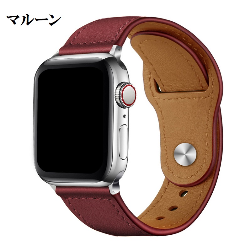 アップルウォッチ バンド apple watch ベルト レザー 革 高級 45mm 44mm 40mm 41mm 49mm 女性 オシャレ シリーズ 9 8 7 se 6 5 4 カジュアル ビジネス 男性｜tedola｜03