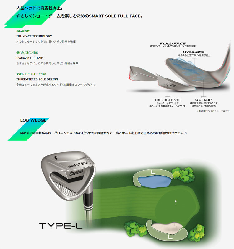 Cleveland クリーブランド スマートソール フルフェイス タイプL Cleveland Golf（クリーブランドゴルフ） クリーブランド スマート