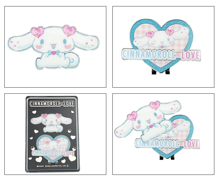 sanrio シナモンロール×イコールラブ クリップマーカー ゴルフ