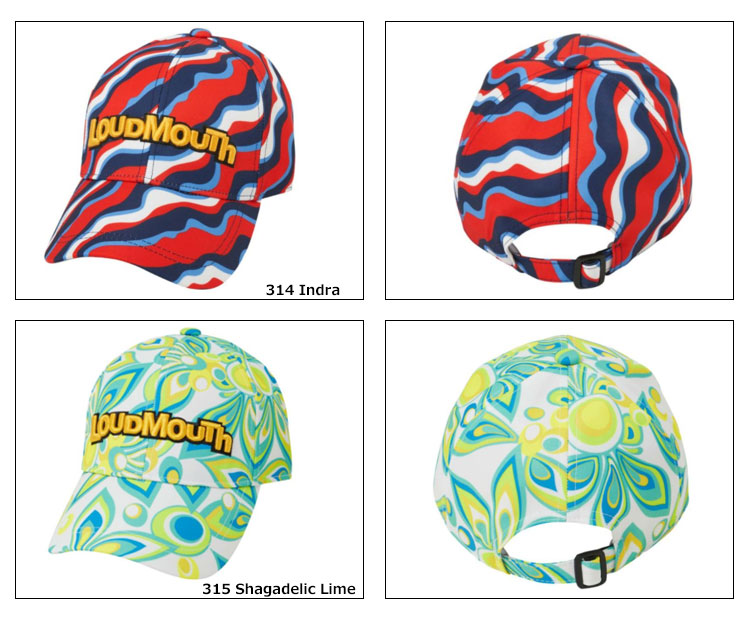 Loudmouth - 【ラウドマウス】ゴルフ スカル 髑髏 総柄 キャップ 刺繍ロゴ グレー×黄 ラウドマウス】ゴルフ スカル 髑髏 総柄 キャップ 刺繍ロゴ