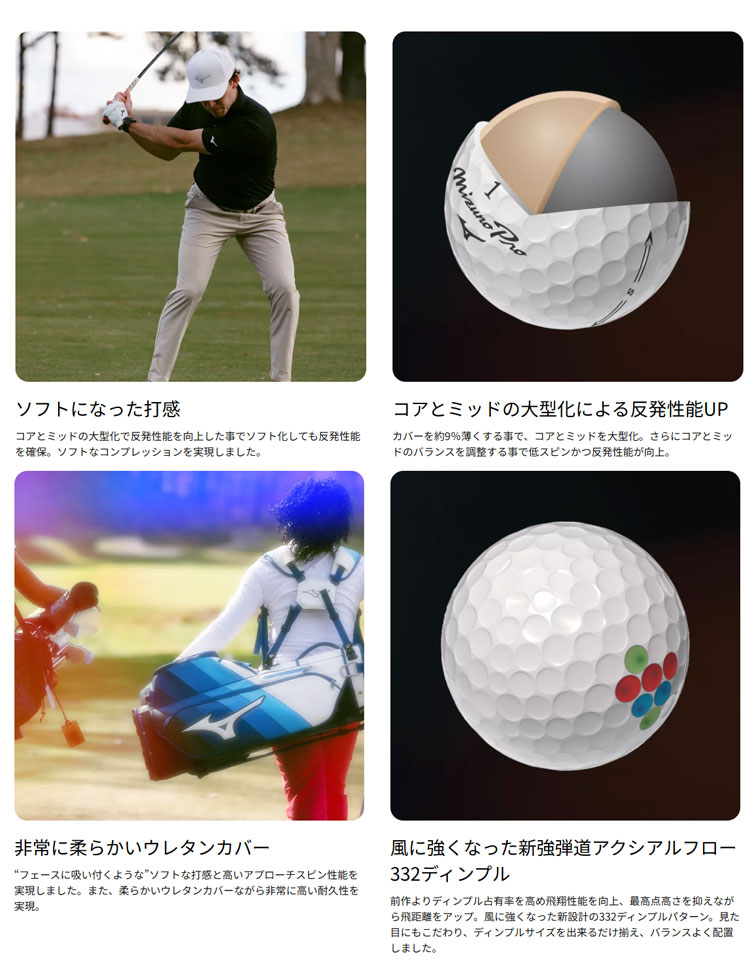 Mizuno Pro S ゴルフボール 1ダース Mizuno Pro S Golf Balls - Worldwide Golf Shops