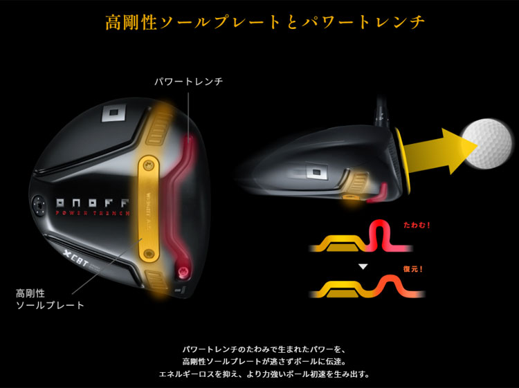 KURO（オノフ） オノフ ONOFF KUROドライバー CBT-626D ウェイト調整