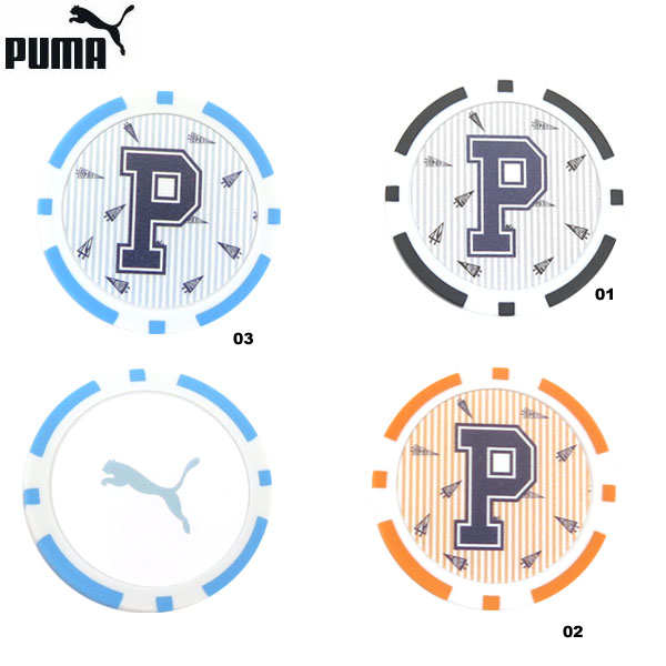 PUMA プーマ ストライプ グラフィック　カジノ マーカー 054452　メール便対応可（260円）｜teeolive-kobe