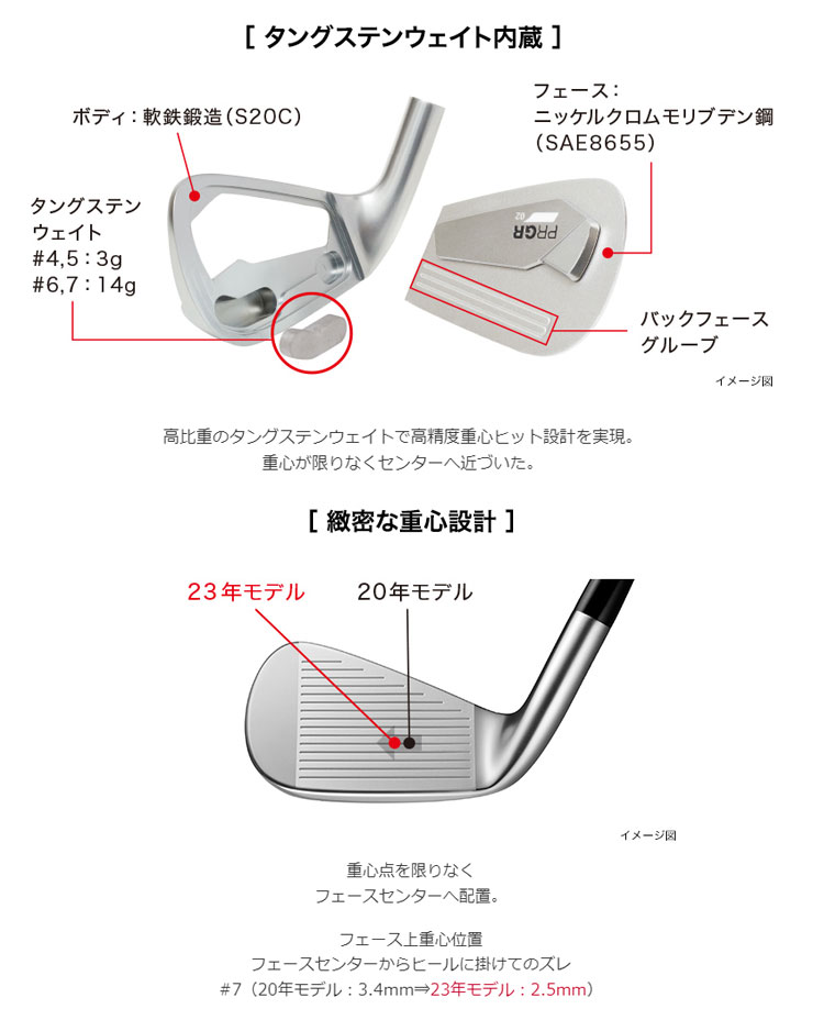 プロギア 02 アイアン スペックスチールIII Ver.2 M-43 #6-Pセット