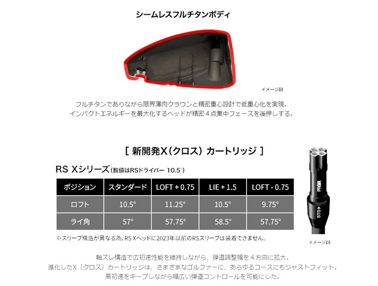 RS プロギア ドライバー 2024年モデル TENSEI FOR PRGR ゴルフクラブ