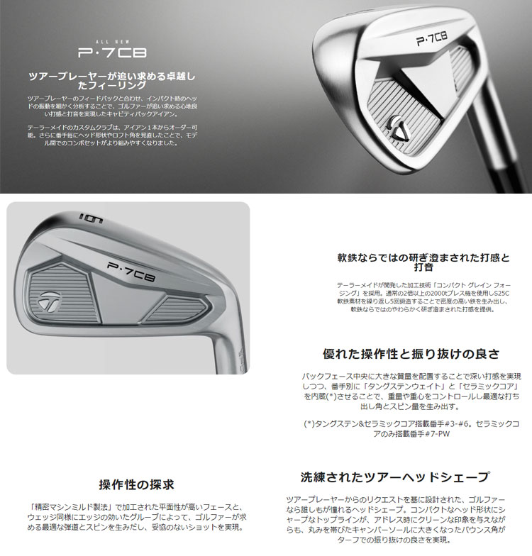 TaylorMade（テーラーメイド） P7CB アイアン 2024 DG Mid115 S200