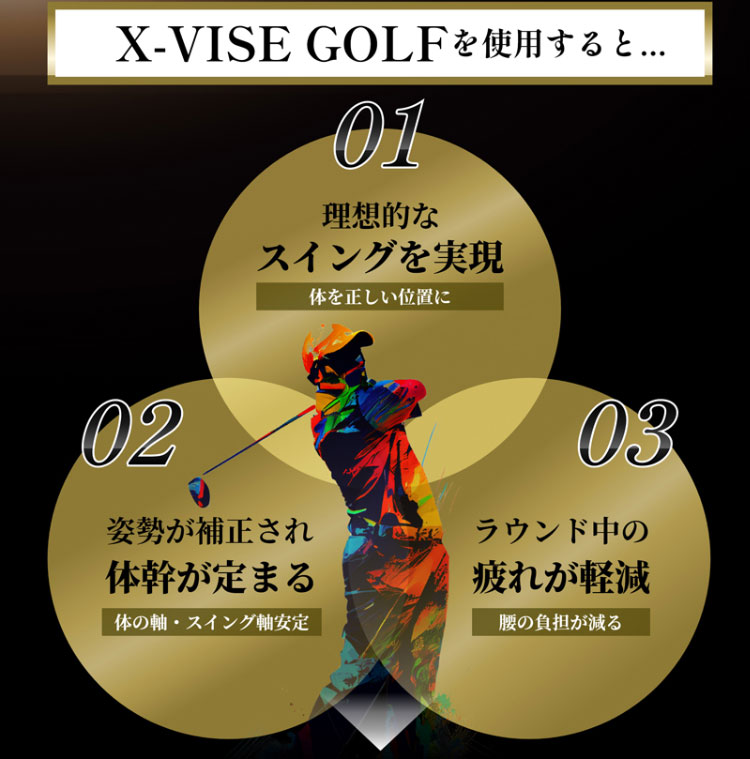 リンクス クロスバイス ゴルフ X-VISE GOLF　動滑車式骨盤ベルト｜teeolive-kobe｜05