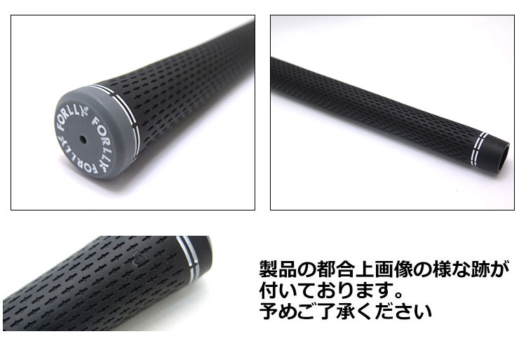 ZERO360 ゼロ360 FORLLYロゴ グリップ ミッドサイズ M60R ゴルフグリップ GRIP ブラック×グレー | ブランド登録なし | 01