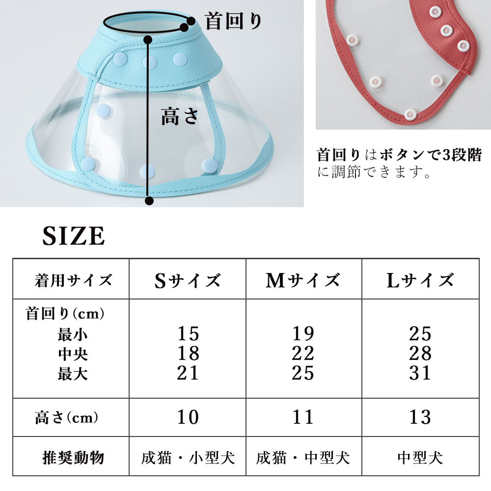 エリザベスカラー 「erikku」 猫 犬 ペット 介護 透明 やわらかい