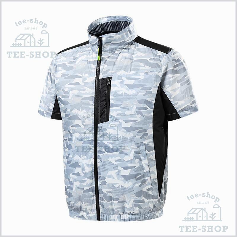 空調作業服 半袖 ワークマン 空調ウェア 空調扇風服 扇風機 大風量 40000mAh 大容量バッテリー 3段階強風 22h連続送風 エアコン服 UVカット 父の日 熱中症対策 |  | 03