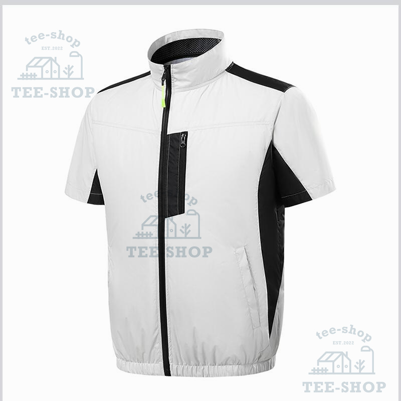 空調作業服 半袖 ワークマン 空調ウェア 空調扇風服 扇風機 大風量 40000mAh 大容量バッテリー 3段階強風 22h連続送風 エアコン服 UVカット 父の日 熱中症対策 |  | 02