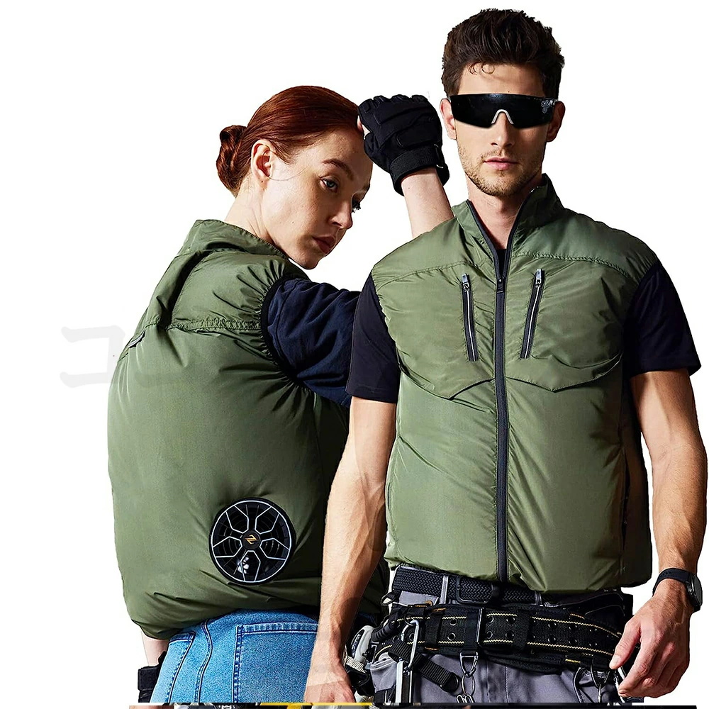 2026新作 空調作業服 空調ベスト 大風量 30V 10h連続送風 日本製ブラシレスモーター S〜7L USB充電式 UVカット UPF50＋ 通気性 軽量 熱中症対策 男女兼用 父の日 |  | 03