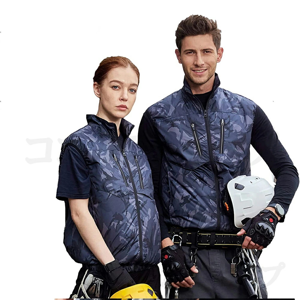 2026新作 空調作業服 空調ベスト 大風量 30V 10h連続送風 日本製ブラシレスモーター S〜7L USB充電式 UVカット UPF50＋ 通気性 軽量 熱中症対策 男女兼用 父の日 |  | 04