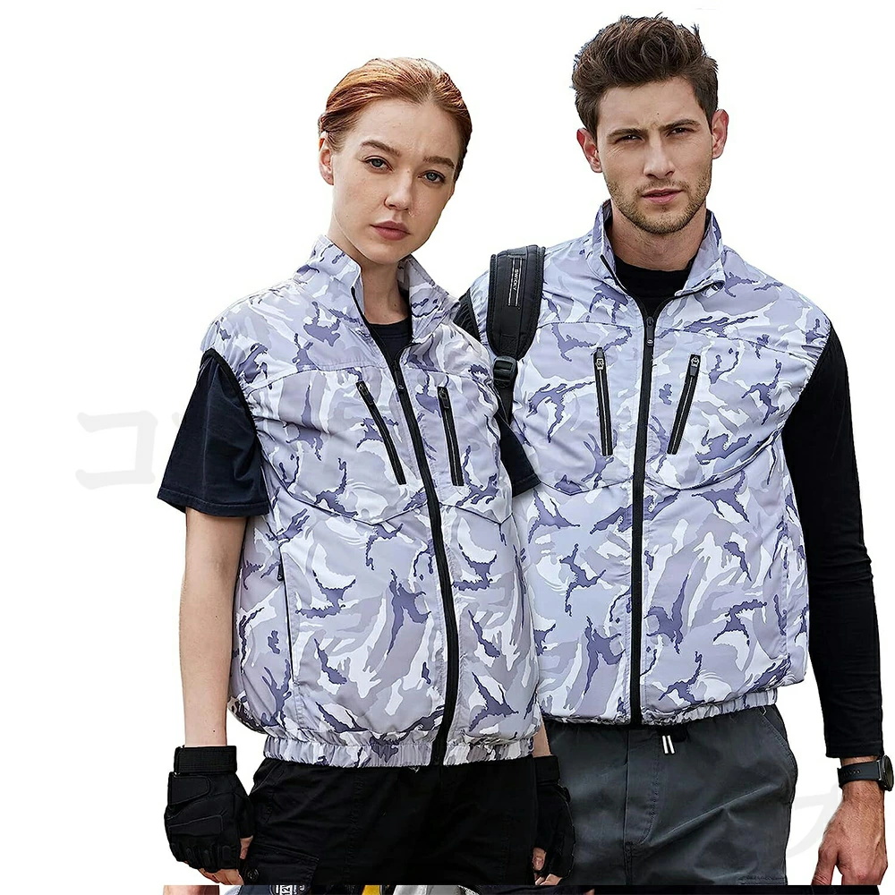 2026新作 空調作業服 空調ベスト 大風量 30V 10h連続送風 日本製ブラシレスモーター S〜7L USB充電式 UVカット UPF50＋ 通気性 軽量 熱中症対策 男女兼用 父の日 |  | 05