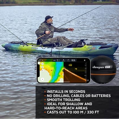 魚探 Deeper PRO+ 2.0　ディーパープロ Deeper Pro (ディーパー プロ) ワイヤレススマート 魚群探知機