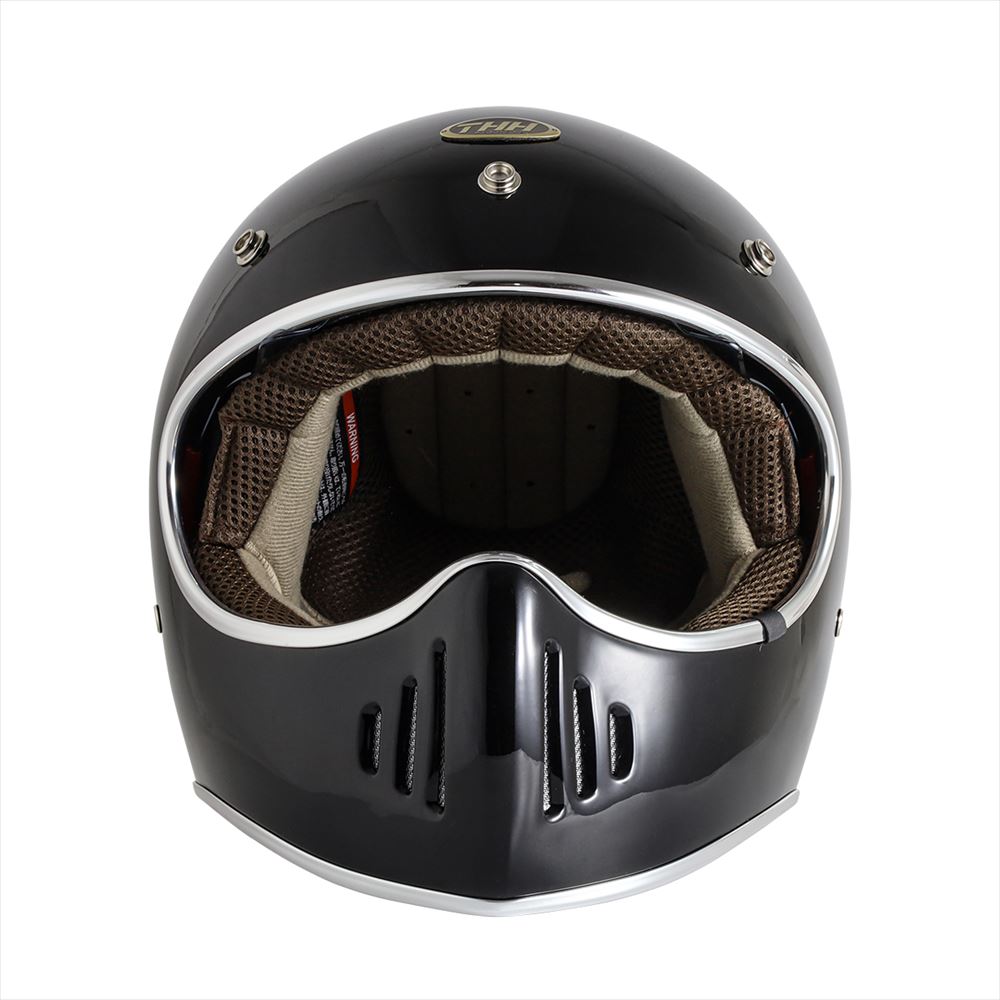 THH 最新モデルTHH TT-03 パールブラック レトロ フルフェイス