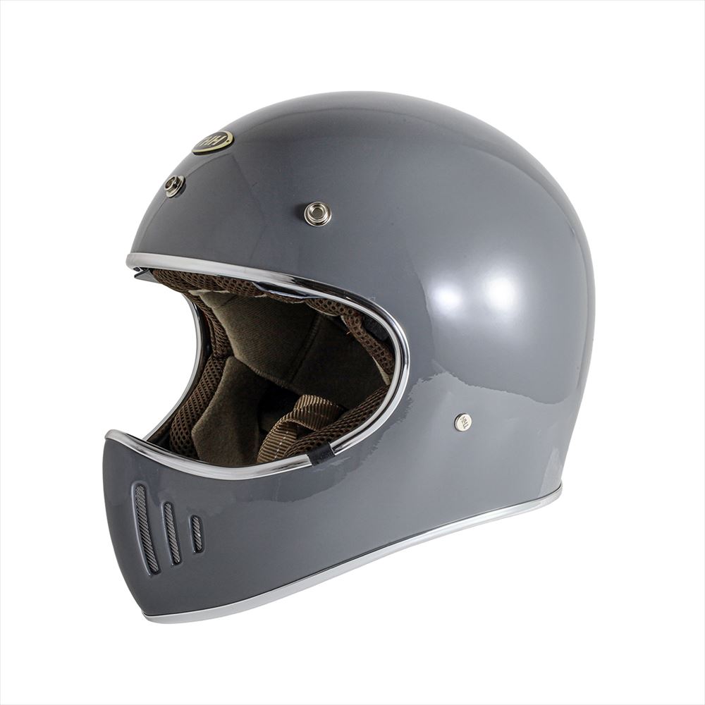 THH 最新モデルTHH TT-03 グレー レトロ フルフェイス ヘルメット