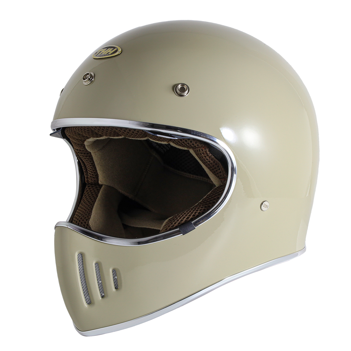 THH ヘルメット　TT-03　ブラックカーボン　試着のみ 楽天市場】THH【最新モデル】THH TT-03 レトロ フルフェイス