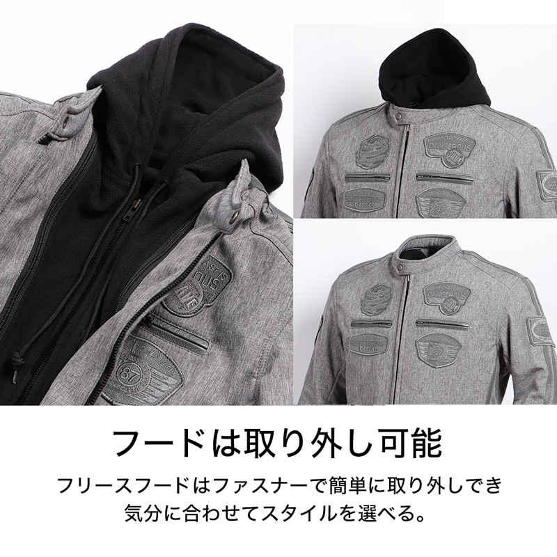 デグナー DEGNER 22WJ-10 ソフトシェルジャケット 2色 : 八百万堂