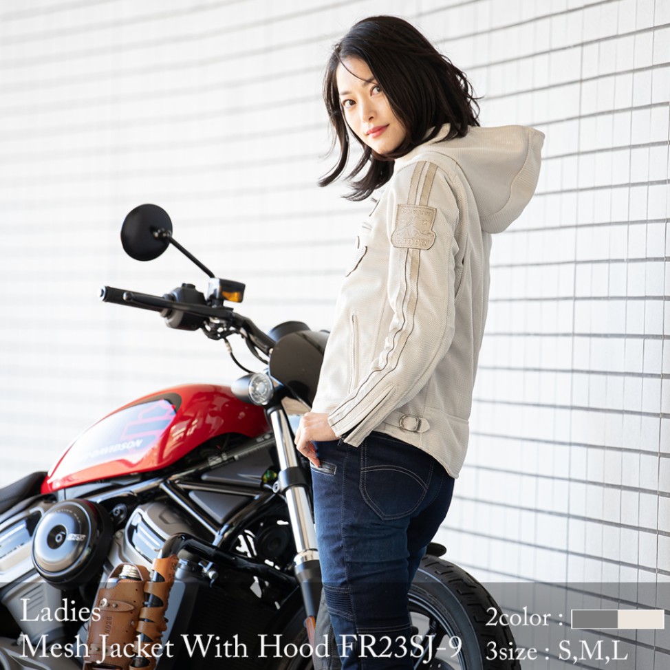 デグナー DEGNER FR23SJ-9 レディースメッシュフード付きジャケット 2