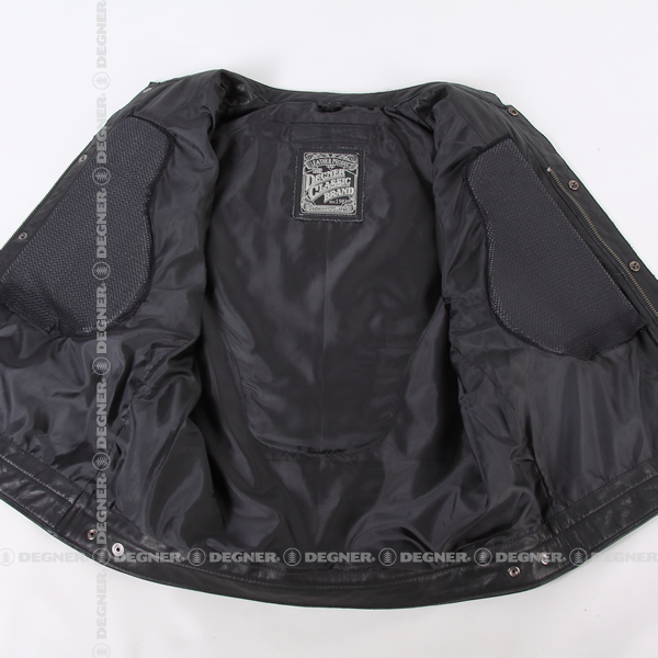 DEGNER（デグナー） V-16 レザーベスト ブラック : 八百万堂 - 通販