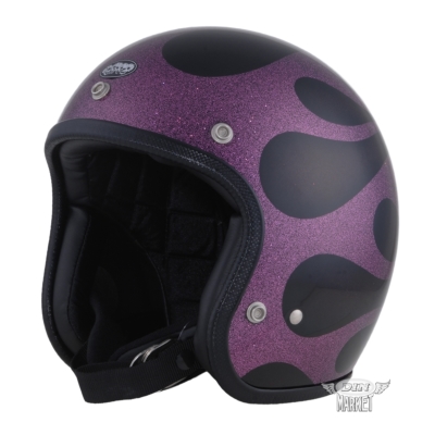 4589975584136 AVENGER HELMETS FLAMES PURPLE ヘルメット DIN MARKET