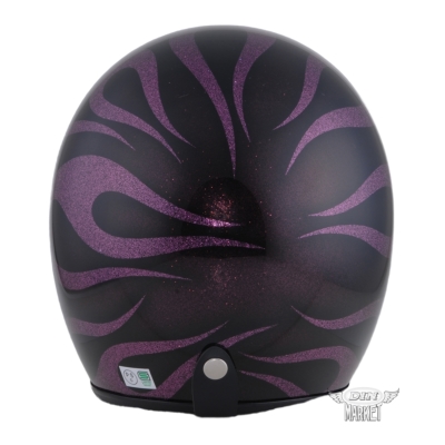 4589975584136 AVENGER HELMETS FLAMES PURPLE ヘルメット DIN MARKET