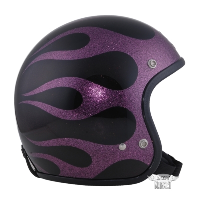 4589975584136 AVENGER HELMETS FLAMES PURPLE ヘルメット DIN MARKET