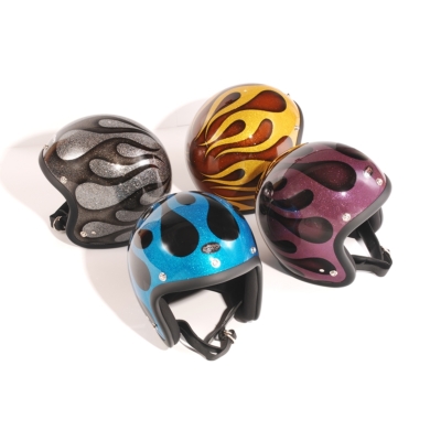 4589975584136 AVENGER HELMETS FLAMES PURPLE ヘルメット DIN MARKET