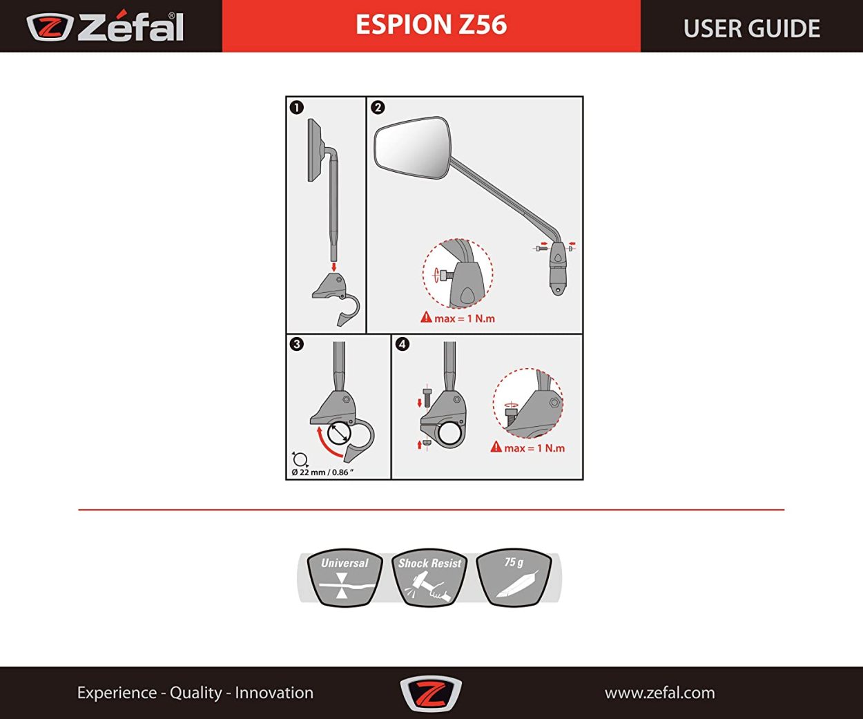 2021人気の ゼファール ZEFAL Espion Z56 サイドミラー 右用 自転車 3420584761000  phillipshartman.com