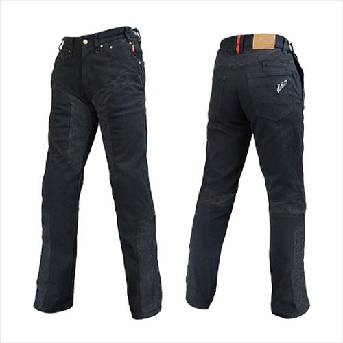 ハーフメッシュストレッチブラックデニムパンツ RR7509LF RR7509LF ハーフメッシュストレッチブラックデニムパンツLF