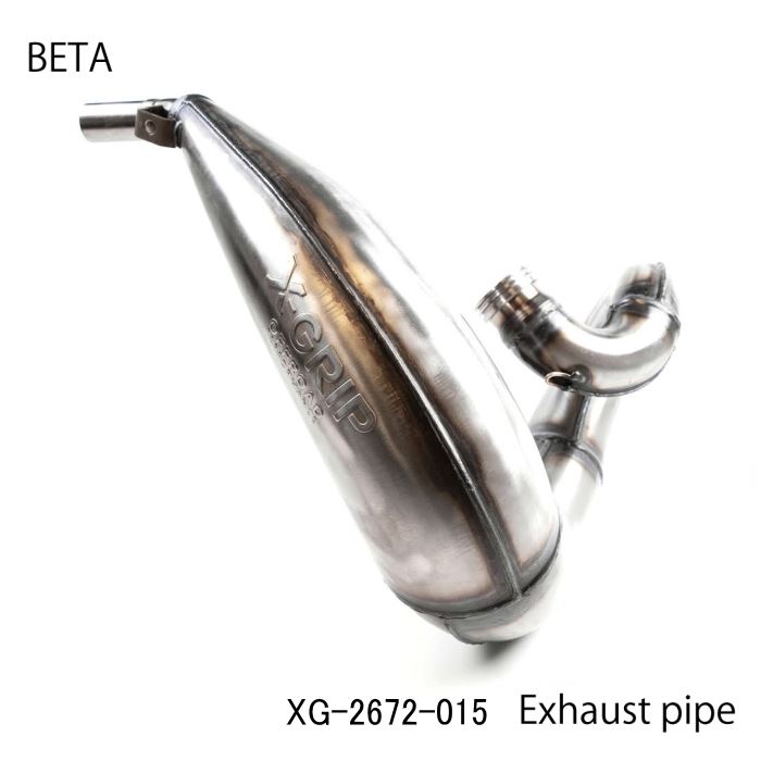 X-GRIP 9120126101403 XG-2672-015 EXHAUST PIPE チャンバー BETA